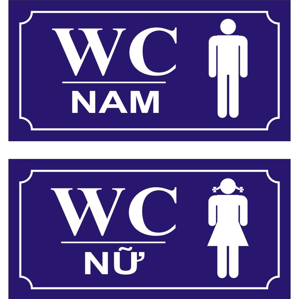 Biển chỉ dẫn mica in dán decal