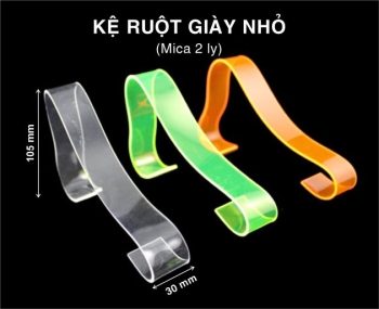 Kệ Mica Ruột Giày Cong