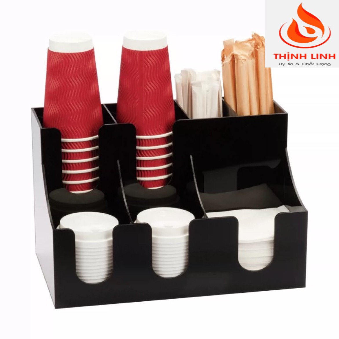 Kệ Mica Đựng Cốc Giấy Mẫu 5