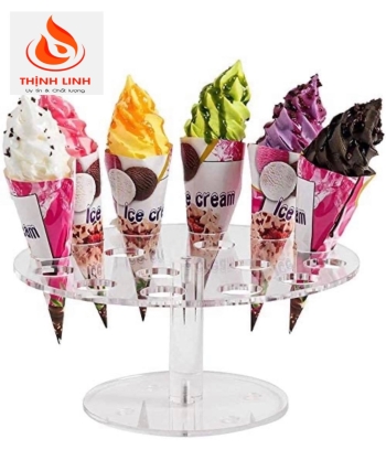 Kệ Mica Trưng Bày Kem