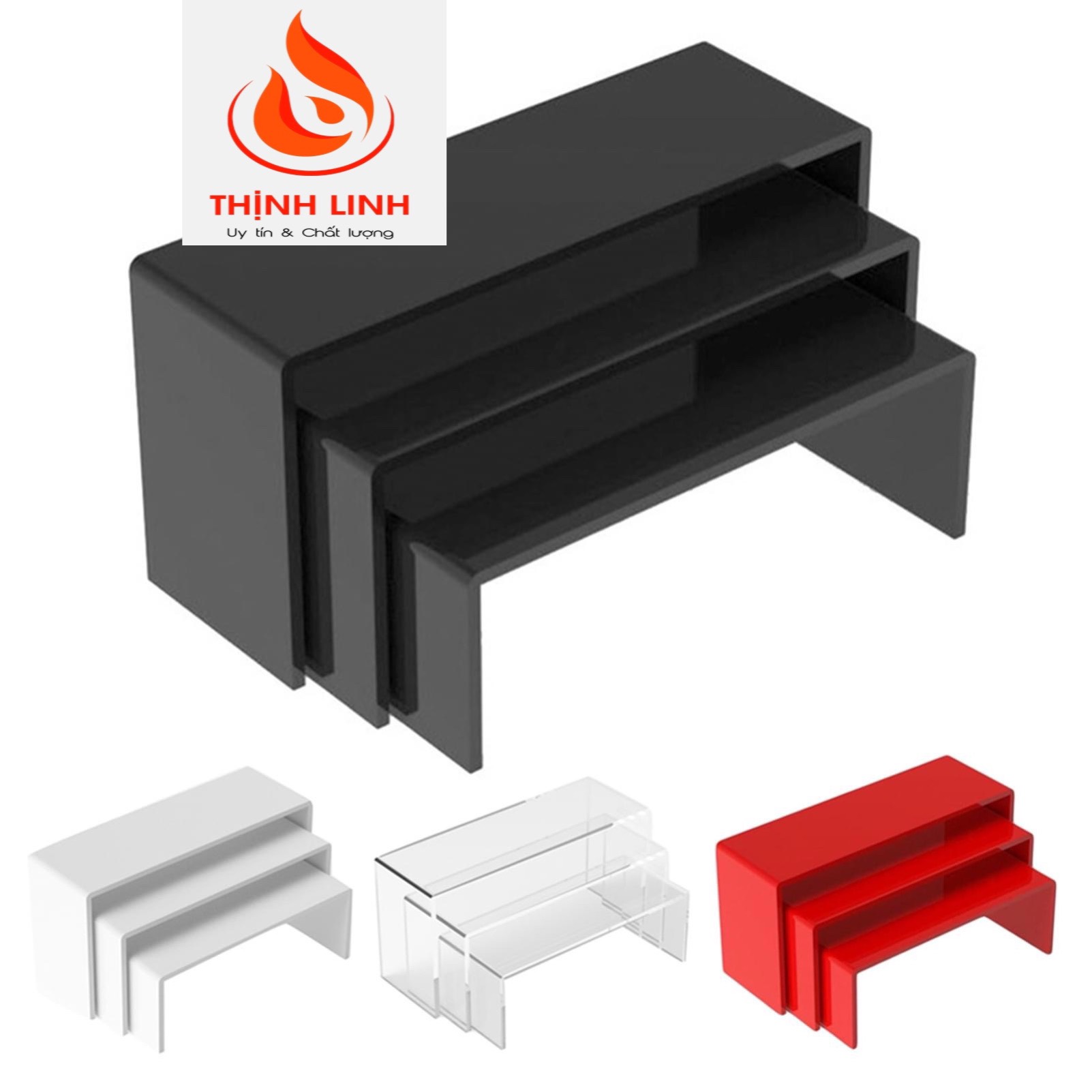 Kệ Mica Trưng Bày Chữ U