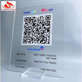 Kệ Menu Mica Quét Mã QR