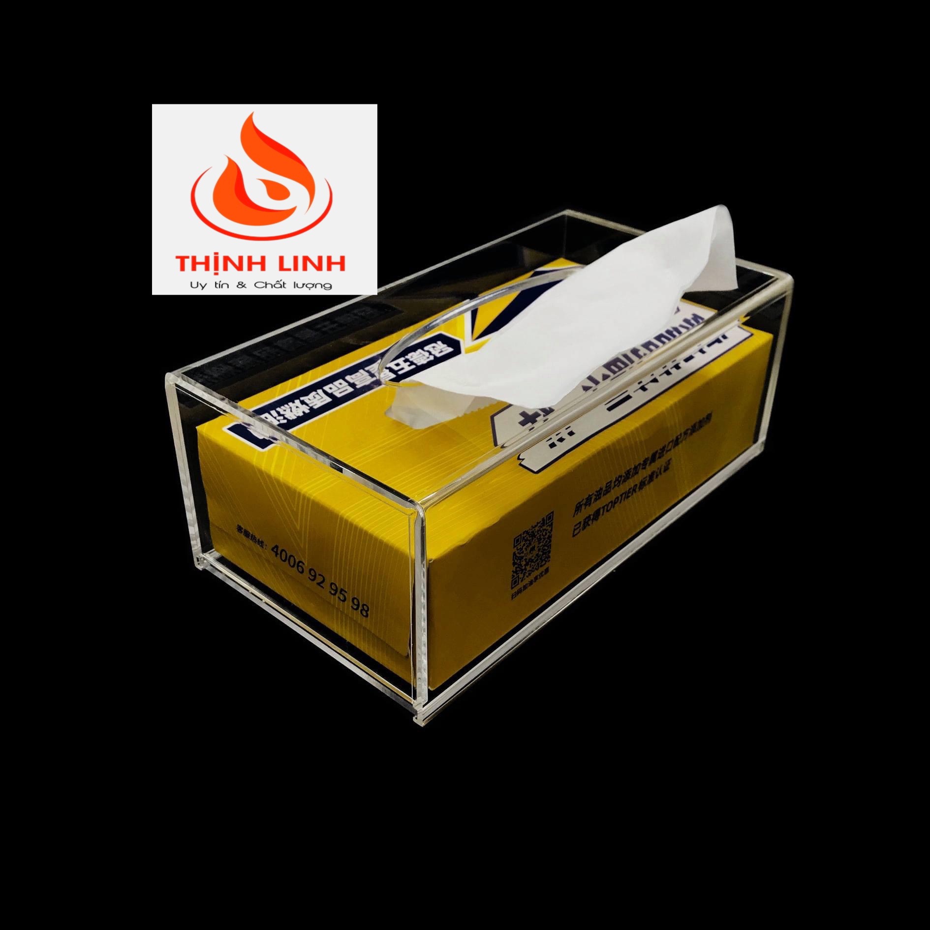 Hộp Mica Đựng Giấy Ăn